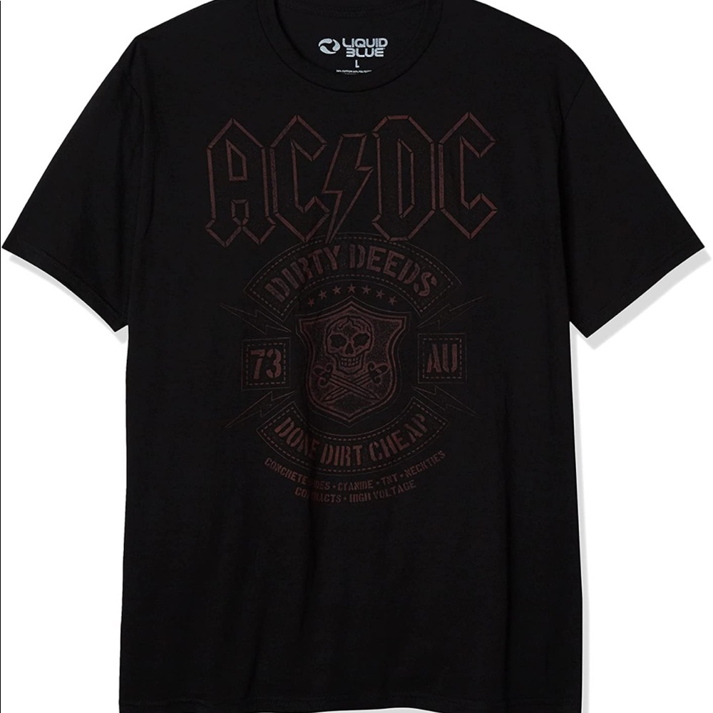 COPY - NWOT AC/DC tshirt, black graffic tees, rock bands,  band shirt size small